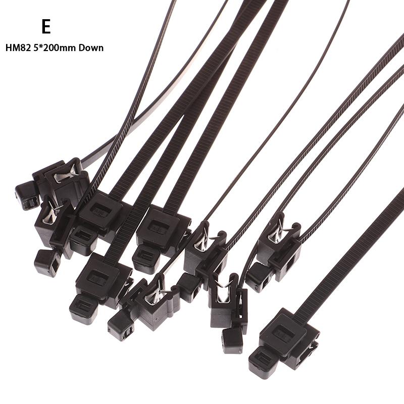 10 шт. 5X200 мм Автомобильный листовой металл Кабельная стяжка Крепление трубопровода Кромка Автомобильный люк Автомобильное окно Пластиковая стяжка-молния Жгут проводов Стальной зажим