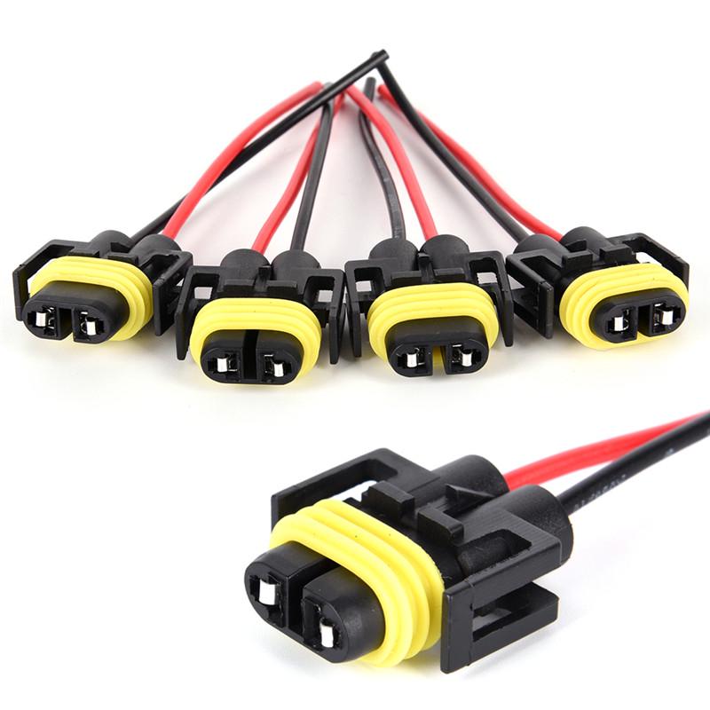 New 2Pcs H8/H9/H11 Wiring Harness Socket Car Wire Connector Cable Plug Adapter for Foglight Head Light Lamp Bulb Light