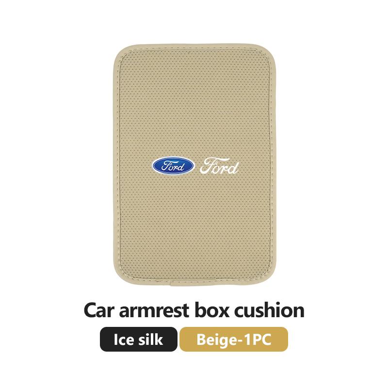 Car Center Console Covers Soft Armrest Mat Styling Accessories For Ford Escort KA Flex Everest KA Expedition Falcon Fusion