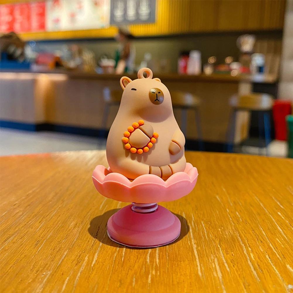 1PC Anime Personality Capybara Car Interior Decoration Trend Capybara Duck Auto Center Console Ornaments For Car Accessories