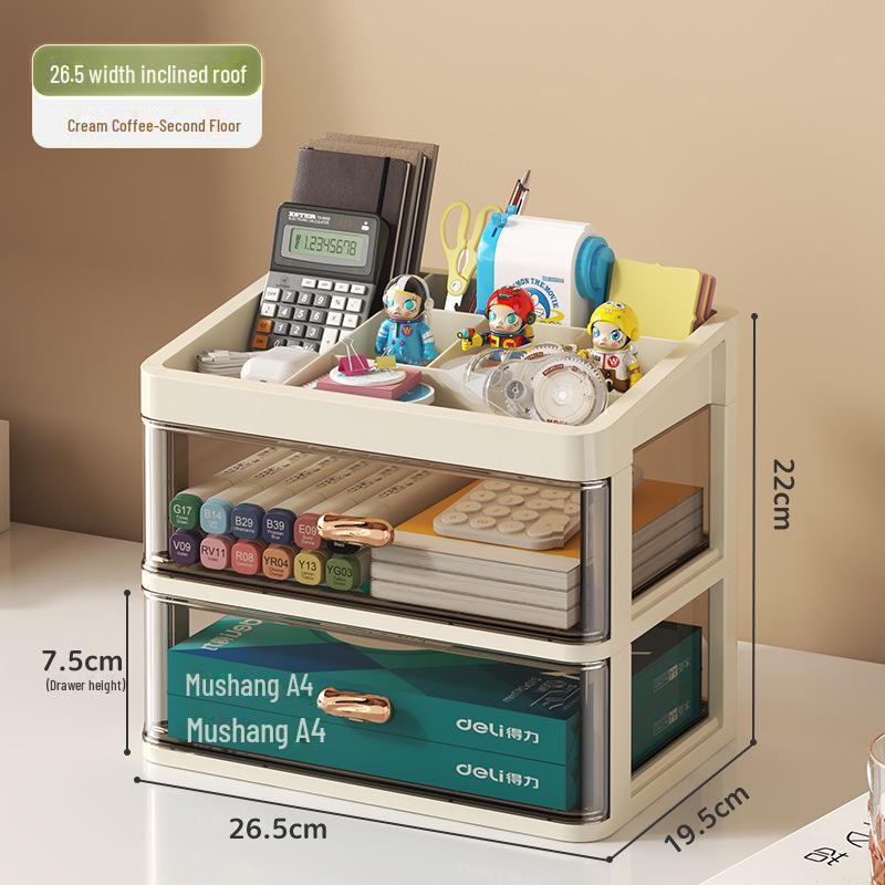 Пластиковый настольный органайзер для канцелярских принадлежностей и косметики