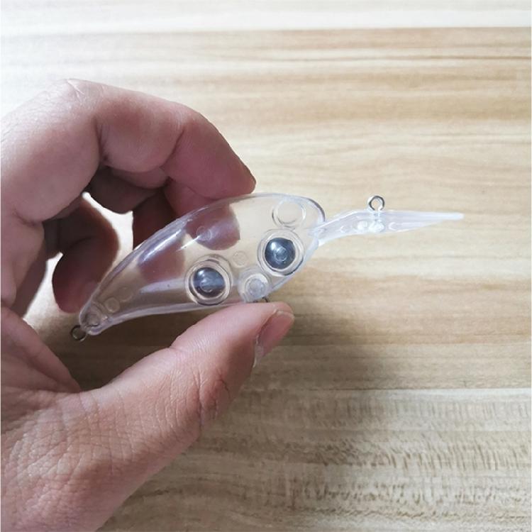 10Pcs Unpainted Crankbait Hard Plastic Fishing Lures Blanks Floating Unpainted Crankbait Blanks Lures Easy to Use