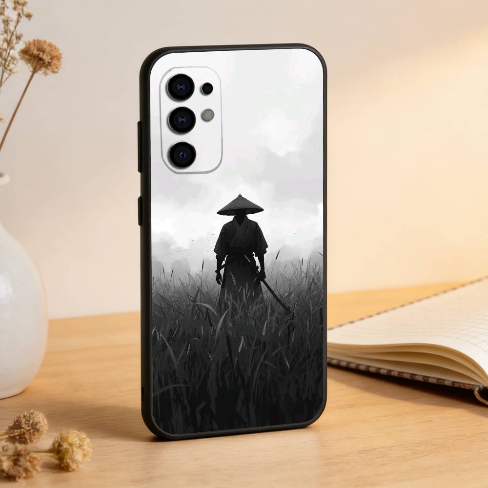 Japanese Bushido Samurai Phone Case Black Silicone Soft For Samsung S25,S24,S21,S22,S23,S30,Ultra,S20,Plus,Fe,Lite
