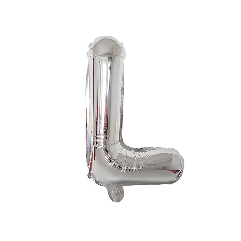 1/26 шт. 16-дюймовые фольгированные шары с алфавитом, серебряные алюминиевые шары-буквы, многоразовый декор, свадьба, день рождения, мероприятия
