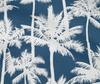 oneOone Ткань Cotton Flex Blue, швейный материал с принтом «Кокосовая пальма и листья», по ярдам, 40 дюймов