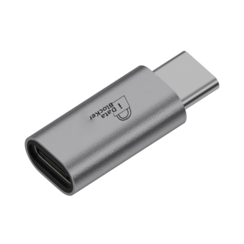 Универсальный USB-адаптер только для зарядки из алюминиевого сплава с физическим отключением данных, безопасная зарядка от общественных портов, незаменим в путешествиях