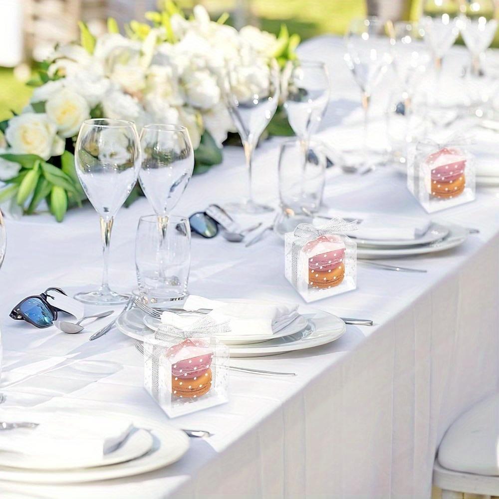 25 шт. матовых подарочных коробок, белые коробки для сладостей в горошек, кубические коробки для подарков на свадьбу, день рождения, вечеринки, изготовление ювелирных изделий, демонстрационные и упаковочные принадлежности