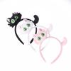 Новые милые плюшевые обручи для волос в виде кошек для девочек, осенние и зимние повязки для волос, головные уборы, повязки для волос из мультфильмов, аксессуары для волос, украшения