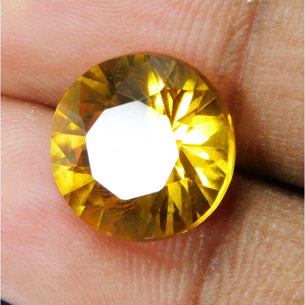 7 Ct Natural Sapphire Yellow Round   Loose Gemstones