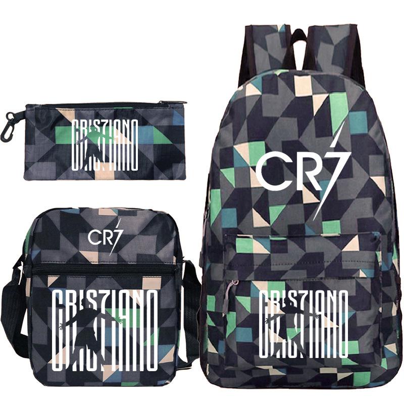 Star Surrounding Children'S Backpack, Primary And Secondary School Students Schoolbag Three-Piece Set