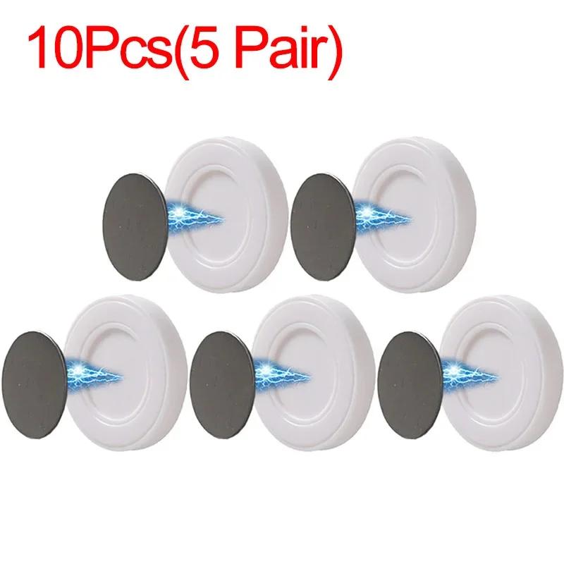 24 шт., магнитные крючки с защитой от потери, настенный сильный магнитный держатель для пульта дистанционного управления, наклейка на холодильник, крючок для хранения, домашний органайзер