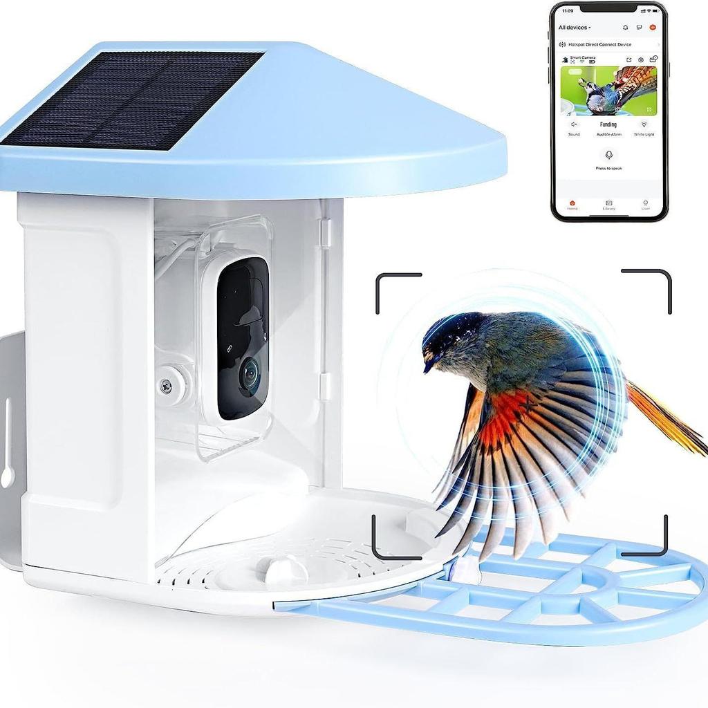 Wireless Smart Bird Feeder Camera with Real-Time Monitoring