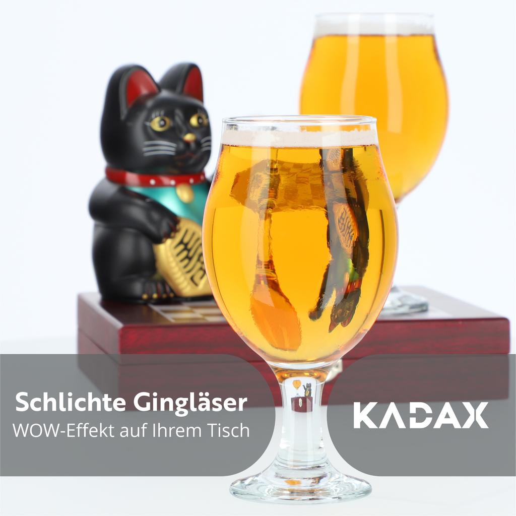 KADAX 6x Glasses for Drinks Beer Gin Tonic Set of Glasses