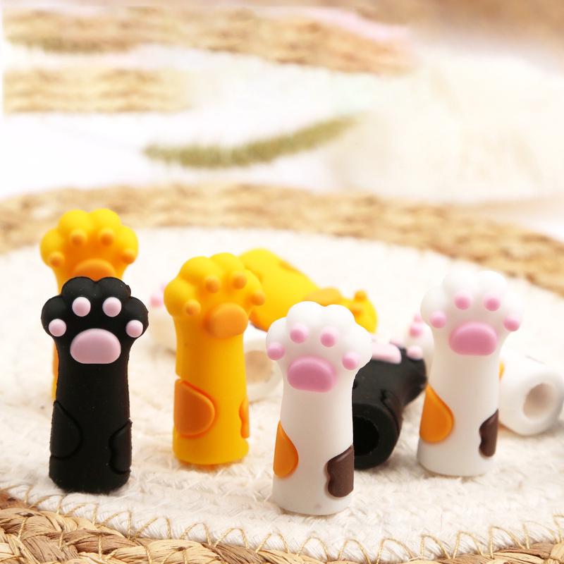 Милый силиконовый чехол для щипцов, ножницы для кутикулы, колпачок для пинцета для удаления омертвевшей кожи