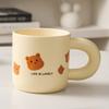 Bear Ceramic Mug Cute Cartoon Creative High Looking Household Coffee Couple Breakfast Cup Gift