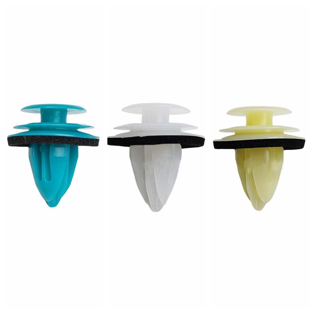 100Pcs Accessories Nylon Retaining Clip Door Buckle Fastener Rivet Bumper Clip Interior Car