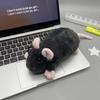 Плюшевая косметичка-пенал с изображением ветки цветущего дерева и крысы, большая вместимость, многоцелевая, для школы, офиса, путешествий, органайзер для хранения