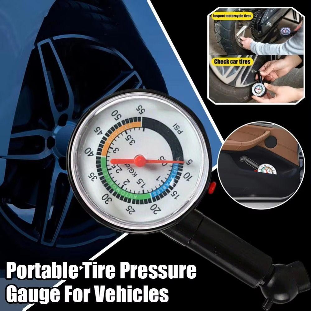Pointer Design Tire Pressure Gauge Dial Meter Pressure Gauge Measurement Vehicle Tire Monitoring