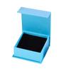 Картонная коробка для ювелирных изделий Органайзер для ожерелий Подарочная упаковка Дисплейные коробки Однотонный синий футляр для хранения и демонстрации