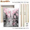RUOPOTY Pink Scenery DIY Painting By Numbers Acrylic Paint By Numbers Landscape Wall Art Canvas Painting For Hobby Arts 40x50CM