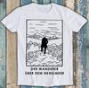 Van Gogh Der Wanderer Uber Dem Nebelmeer Above The Sea of Fog Gift T Shirt M1528