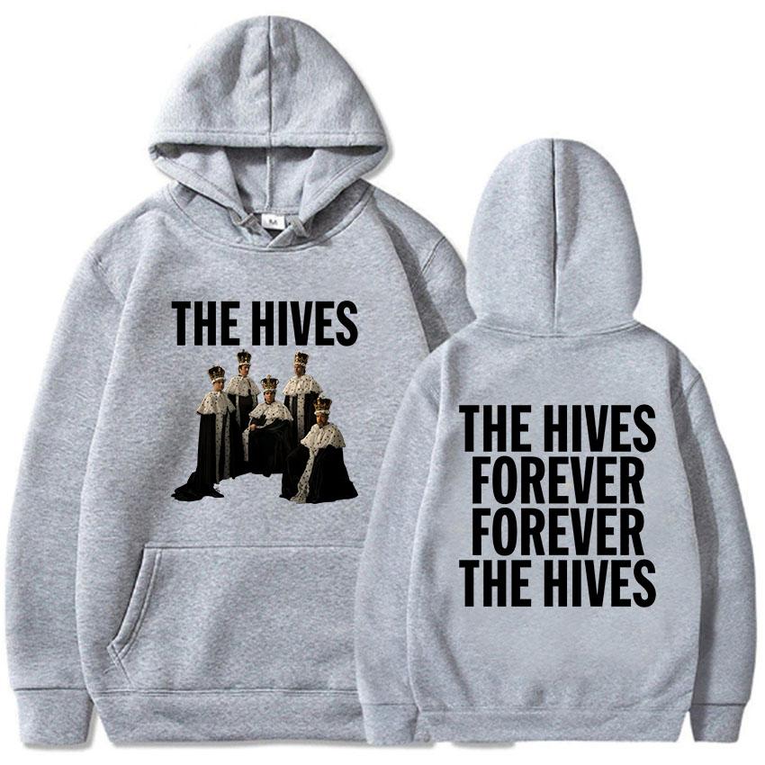 Альбом The Hives Forever 2025 Толстовки Осень Теплые Мужские Женские Свитшоты Длинный Рукав Повседневные Толстовки с Капюшоном Унисекс Уличная Одежда