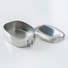 Aoyoshi ZEBRA Bento Stainless Dishwasher 061899 Box, 15cm, Steel, Approx. 620ml, Safe, Oval,