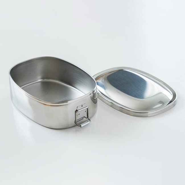 Aoyoshi ZEBRA Bento Stainless Dishwasher 061899 Box, 15cm, Steel, Approx. 620ml, Safe, Oval,