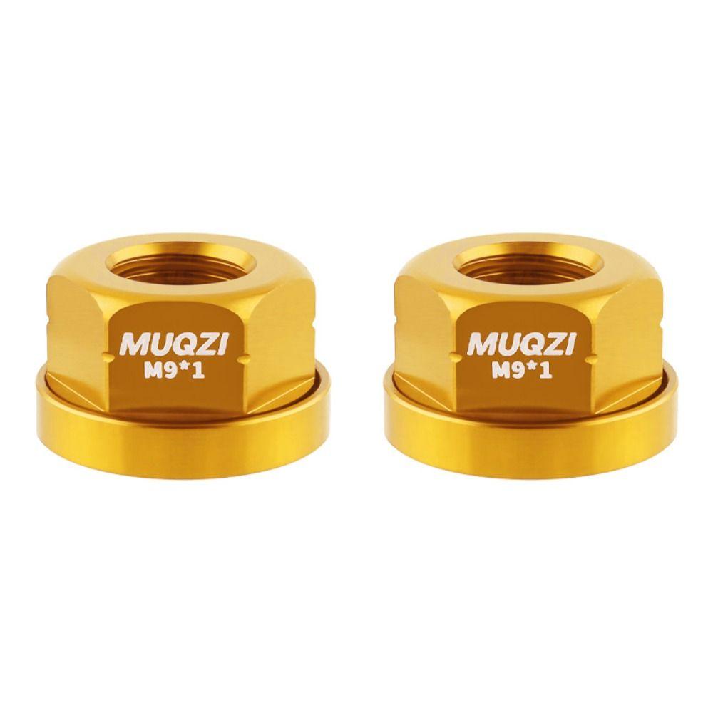 2pcs Aluminum Zinc Zinc Alloy Rear Axle Screw High Strength Bike Accessories Bicycle Hub Nut  Rear Axle