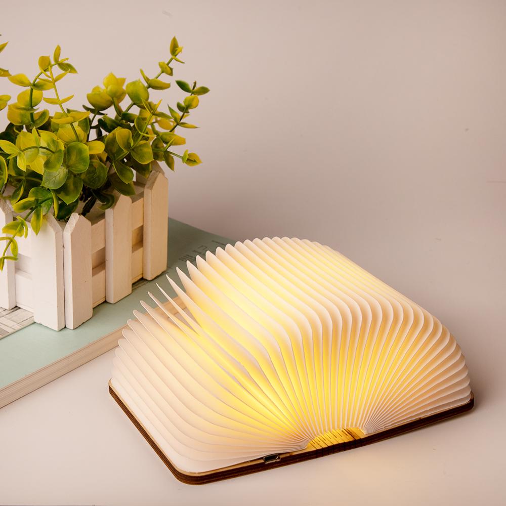 3D светодиодная книжная лампа, USB-перезаряжаемая ночная лампа, 3 цвета, складная настольная лампа, креативная светодиодная магнитная лампа, портативное освещение для стола