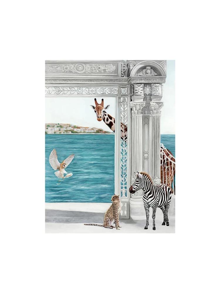 Роскошный мир животных 5DDIY Алмазная картина Павлин Зебра Слон Фламинго Приключения Настенная живопись Украшение для гостиной