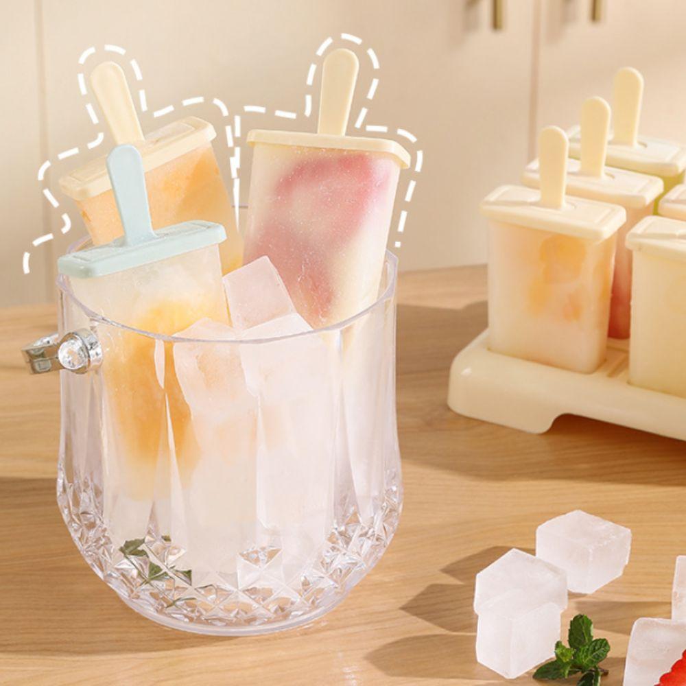 DIY Homemade Ice Box Creative Design Popsicle Mold Cube Tray Ice Cream Popsicle Mold Kitchen Use