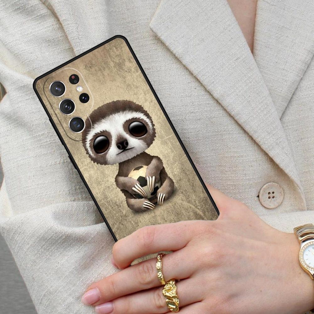 Baby Sloth Cell Phone Case for Samsung Galaxy S26 Ultra S25 S24 S23 S22 S21 S20 Note10 Cover