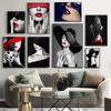 Fashion Sexy Red Lip Women Posters and Prints Modern Figure Canvas Painting Wall Art Pictures for Living Room Cafe Home Decor