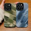 Чехол из кожи с вертикальным зернистым рисунком, 3D-печатным узором, противоударный, мягкий силиконовый чехол с полной защитой объектива камеры для iPhone