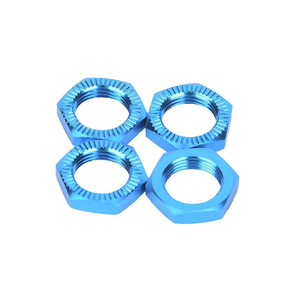 Aluminum Alloy M12 Wheel Nuts 17mm Spanner for 1 8 RC Car Accessory (Blue)