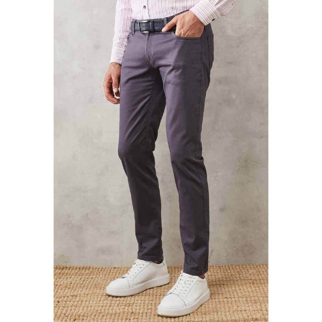 Мужские брюки-чинос светло-коричневого цвета Slim Fit с 5 карманами