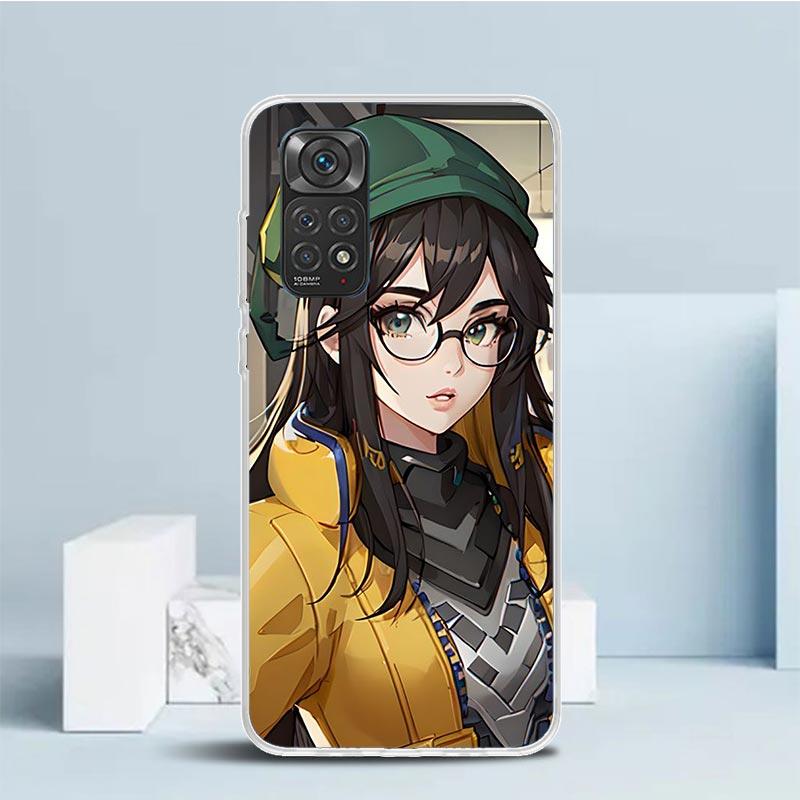 Valorant Killjoy Phone Case For Xiaomi Redmi Note 15 14 14S 13 12S 12 Pro Plus 11S 11 11T 11E 10S 10 + Soft TPU Back Cover Redmi