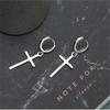 Fashion Simple Cross 925 Sterling Silver Jewelry Ear Hook Temperament Popular Man And Women Earrings  E029