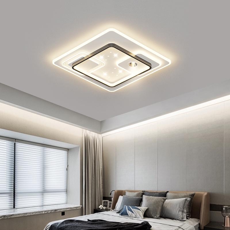 LED Ceiling Light: Simple, Atmospheric Design for Living Room, Bedroom, or Dining Room