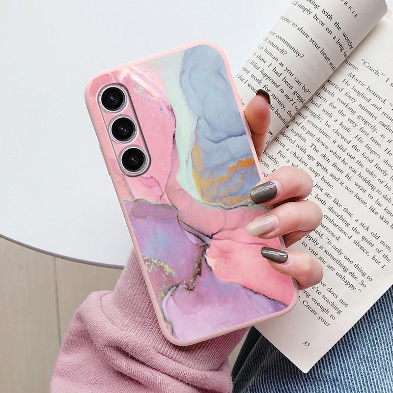 Чехол для Samsung A55 5G Задняя крышка Защитный силиконовый Funda Модный Мраморный Каменный Текстурный Coque для Samsung Galaxy A54 A56 Capa