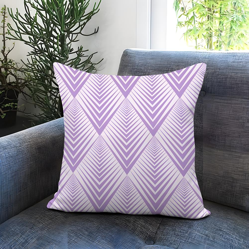 Stripes intersecting Cushion Cover Comfortable Reversible Pillow Cover Ideal for Car Sofa Bedroom Beyond