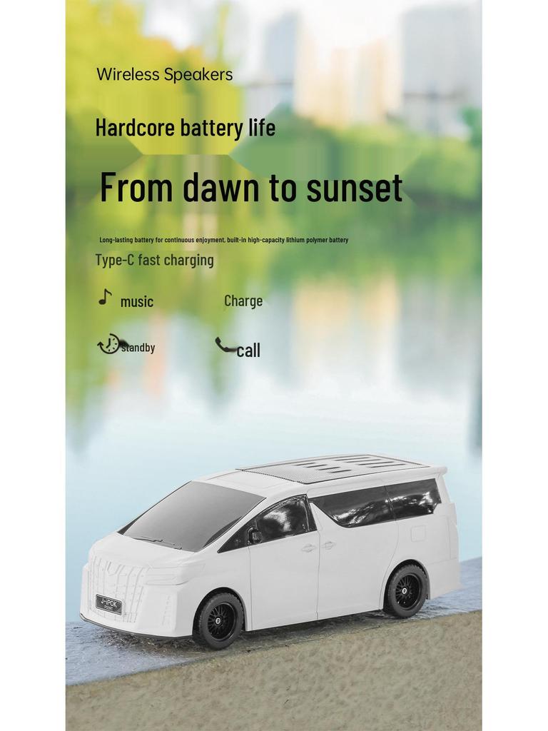 Solar Car Model Bluetooth Speaker - Creative Mini Wireless Audio Ornament P339T