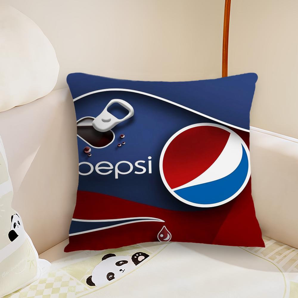 Мода Искусство Логотип наволочка Гостиная Изголовье Спальня Офис Подушка Подушка Диван Время для сна П-пепси К-кола Наволочка