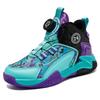 31-40 Children's Large Size Anti Slip and Wear-resistant Fashionable Sports Shoes High Top Basketball Shoes