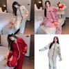 Cozy Womens Pajama Set With Letter Printing Design For Home And Sleep Comfort