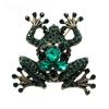 Fashion Frog Shape Full Diamond Alloy Clothing Backpack Corsage Hot Sale Rhinestone Brooch