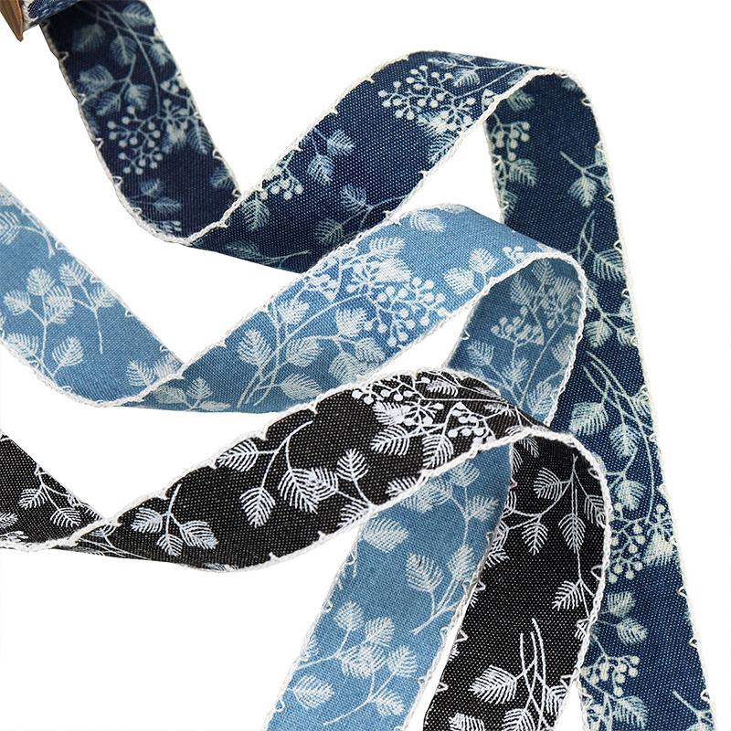 2 м Джинсовая лента с аккуратными краями для DIY, легко режется, винтажная ткань, прочные аксессуары, прочная, с крючками, гибкая