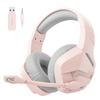 BINNUNE Wireless Gaming Headset with Can Be Used Continuously for 120 Hours 3WAY Low Latency Wireless Headset with Noise Canceling Compatible with FPS
