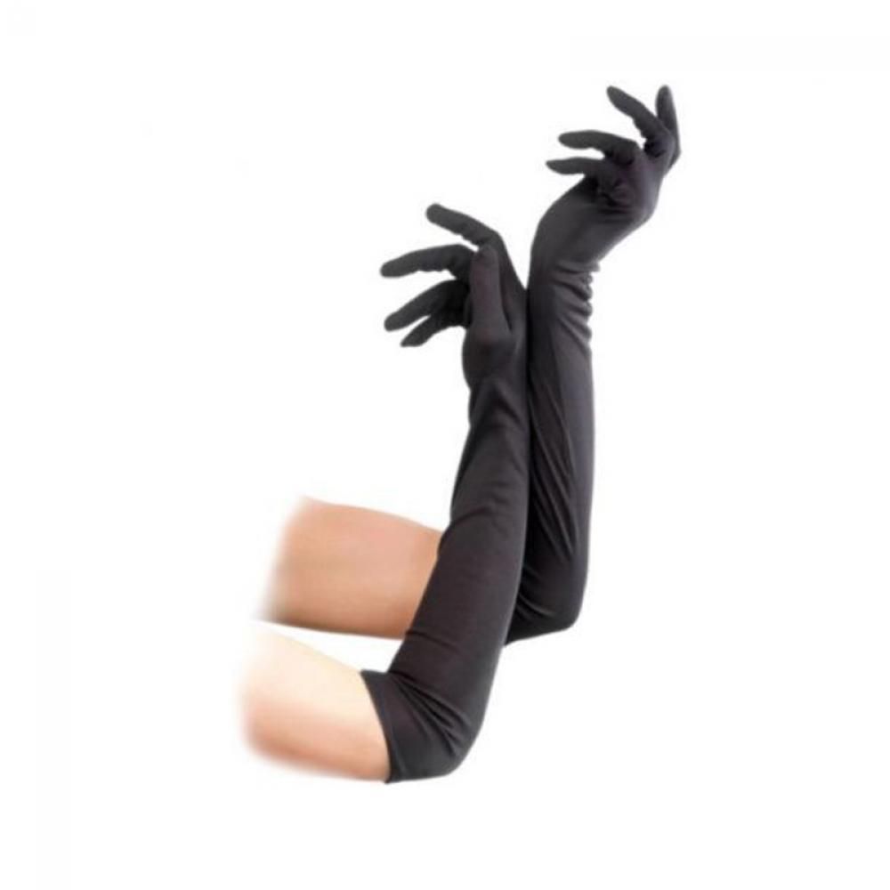 Женские свадебные вечерние оперные перчатки, костюм для выпускного вечера, длинный атласный костюм